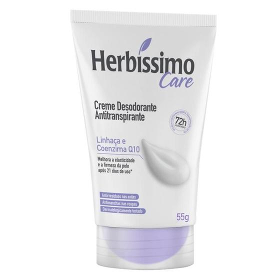 Imagem de Creme Desodorante Antitranspirante Linhaca e Coenzima Q10 Bisnaga 55g