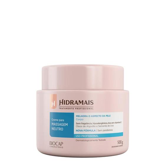 Imagem de Creme desodorante Hidramais massagem Neutro 500g