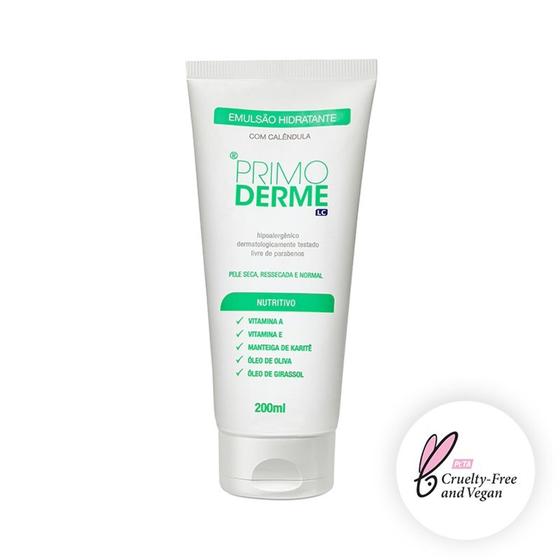 Imagem de Creme emusao  hidratante com calêndula 200ml- primo derme