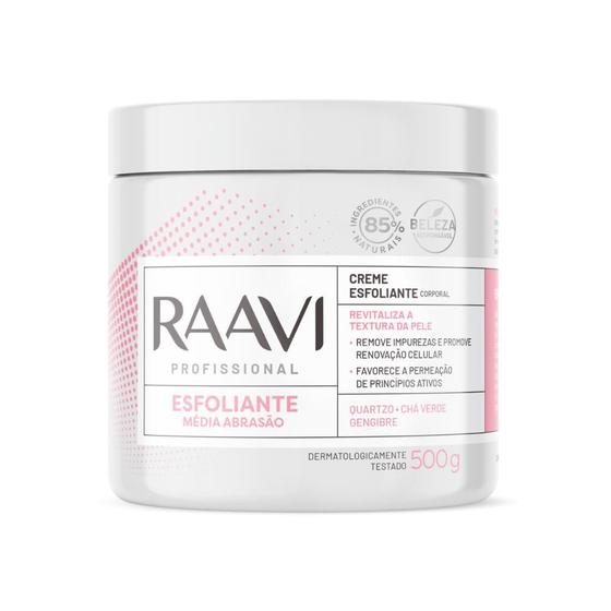 Imagem de Creme Esfoliante Corporal Chá Verde Gengibre Raavi 500g