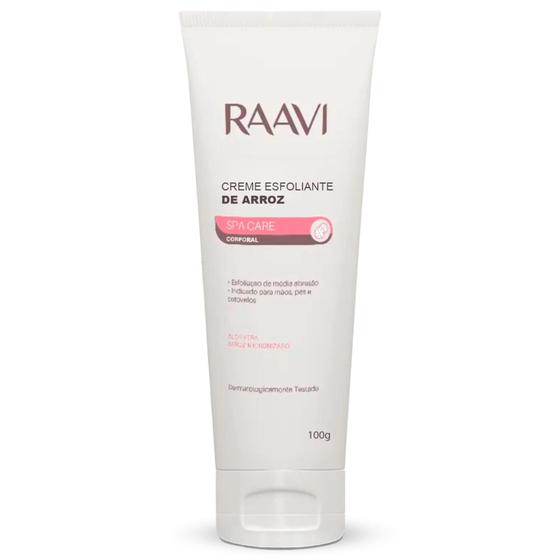 Imagem de Creme Esfoliante de Arroz Raavi 100g (Média Abrasão) - Envio Rápido