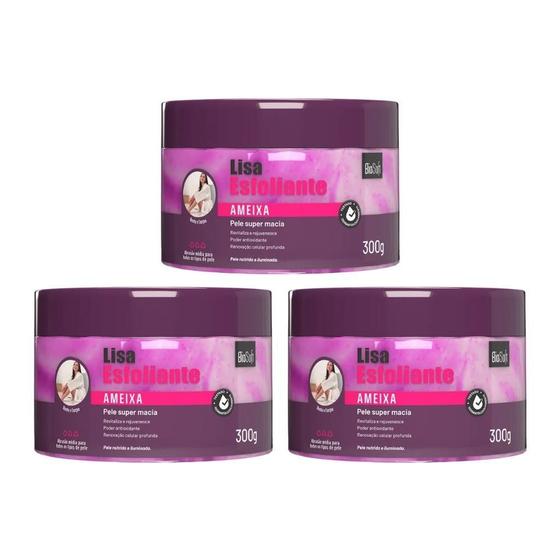 Imagem de Creme Esfoliante Soft Hair 300G Lisa Biosoft Ameixa - 3Un