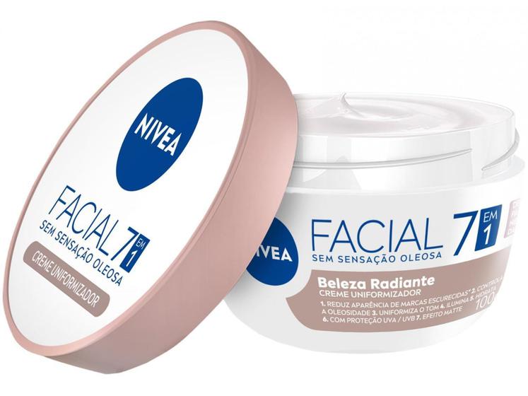 Imagem de Creme Facial Anti-idade Nivea - 7 em 1 Beleza Radiante 100g