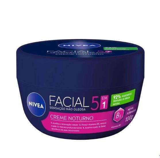 Imagem de Creme Facial Anti-Idade Nivea Noturno 5em1 com 100G