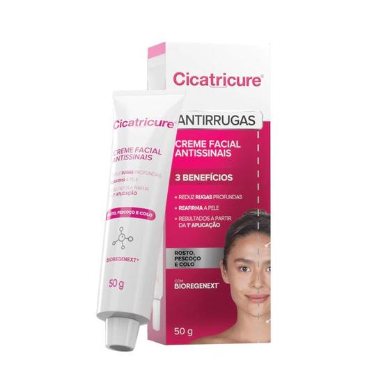 Imagem de Creme Facial Antissinais Cicatricure Antirrugas 50g Reduz as Rugas Profundas Reafirma a Pele Resultados na 1a Aplicação