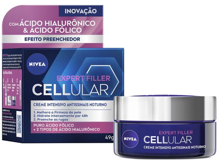 Imagem de Creme Facial Antissinais Nivea Cellular Filler Noite 49g