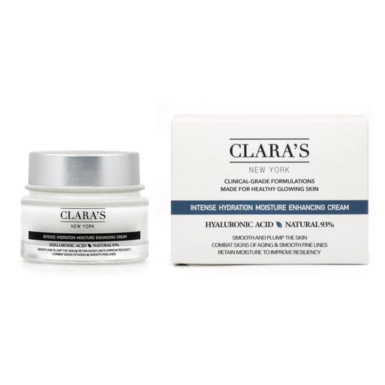 Imagem de Creme facial CLARA'S NEW YORK Ácido Hialurônico Vegano 50mL