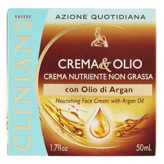 Imagem de Creme Facial Clinians E Óleo Nutriente Com De Argan 50 Ml