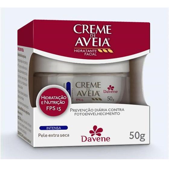 Imagem de Creme Facial Davene Aveia Intensa Fps15 Com 50 Gramas