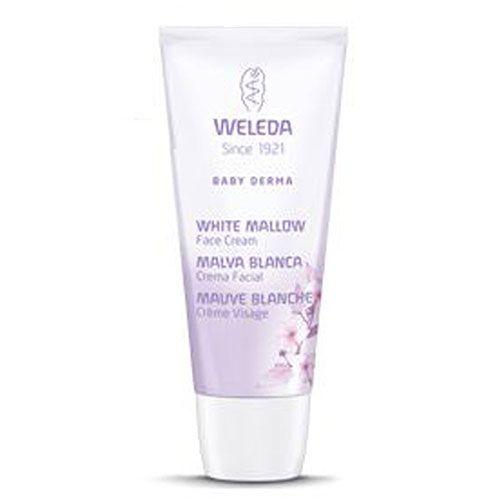 Imagem de Creme facial de malva branca para bebês 1,7 onças da Weleda (pacote com 6)