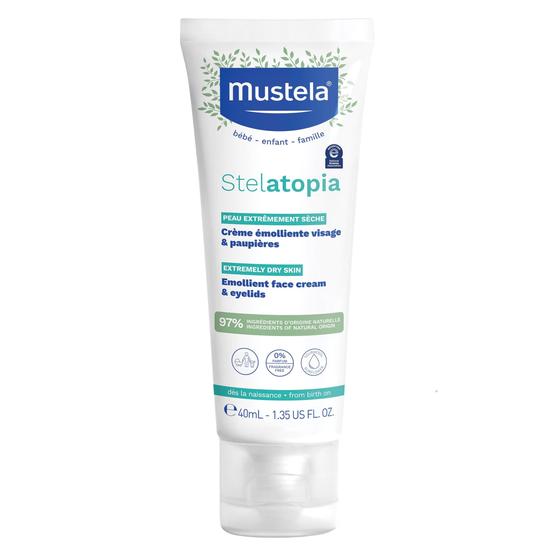 Creme Facial Mustela Stelatopia - Emoliente para Pele com Eczema (40ml)
