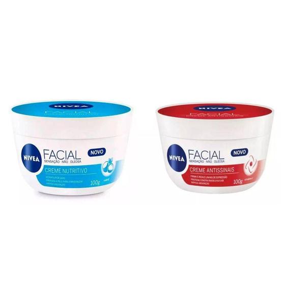 Creme Facial Nivea - Nutritivo E Antissinais Kit C/2 100g é boa?