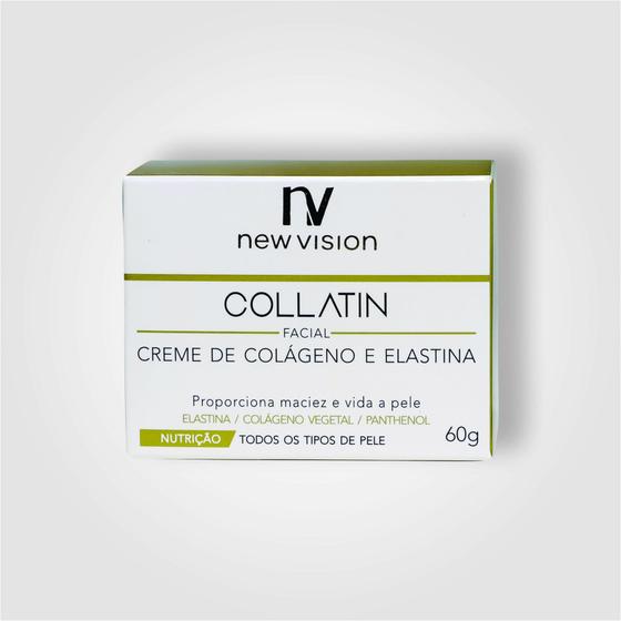 Imagem de Creme Facial Nutritivo Pele Madura Colágeno Elastina Pantenol Vitaminas Collatin