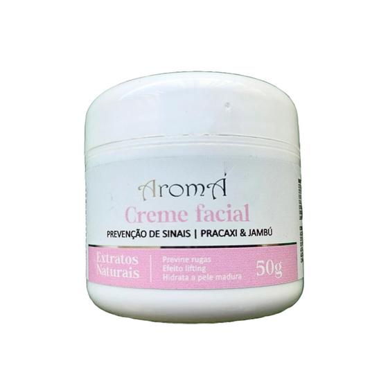 Imagem de Creme Facial Prevenção De Sinais Pracaxi & Jambú Aromá 50G