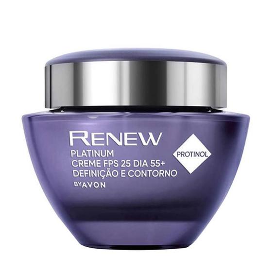 Creme Facial Renew Platinum Dia Protinol 50g FPS25  - Avon é boa?