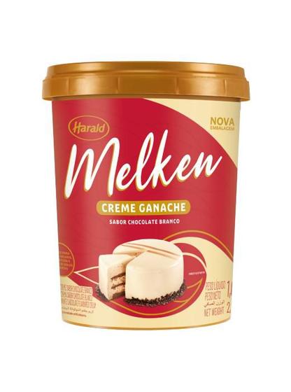 Imagem de Creme Ganache Melken Chocolate Branco 1kg Harald