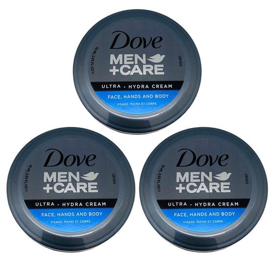 Imagem de Creme Hidratante Dove Men+Care Ultra-Hydra 75ml (Pack com 3)