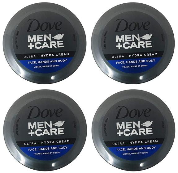 Imagem de Creme hidratante Dove Men+Care Ultra-Hydra 75mL (pacote com 4)