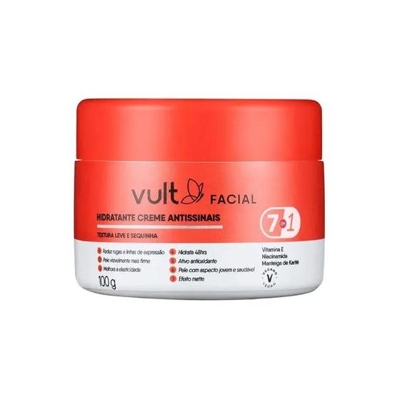 Imagem de Creme Hidratante Facial Antissinais Vult 100g