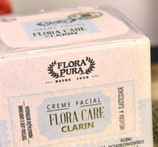 Imagem de Creme Hidratante Facial Clarin Clareador com Vitamina E 100g Flora Pura