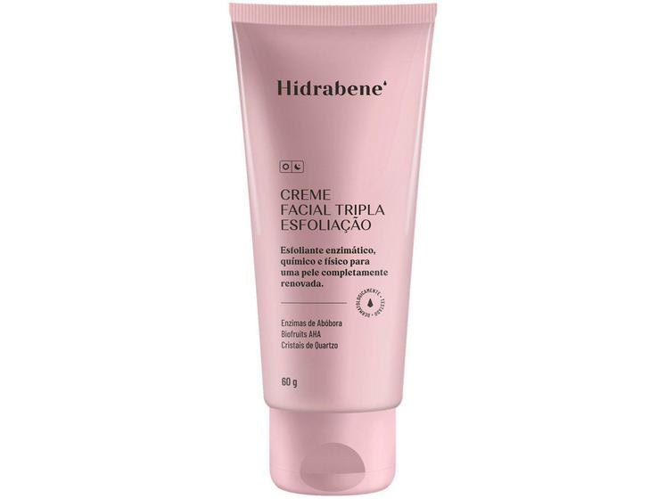 Creme Hidratante Facial Hidrabene Tripla - Esfoliação Hipoalergênico 60g Menor preço em Creme Hidratante Facial Hidrabene Tripla - Esfoliação Hipoalergênico 60g