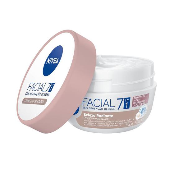 Imagem de Creme Hidratante Facial Nivea Beleza Radiante 7 em 1 100g