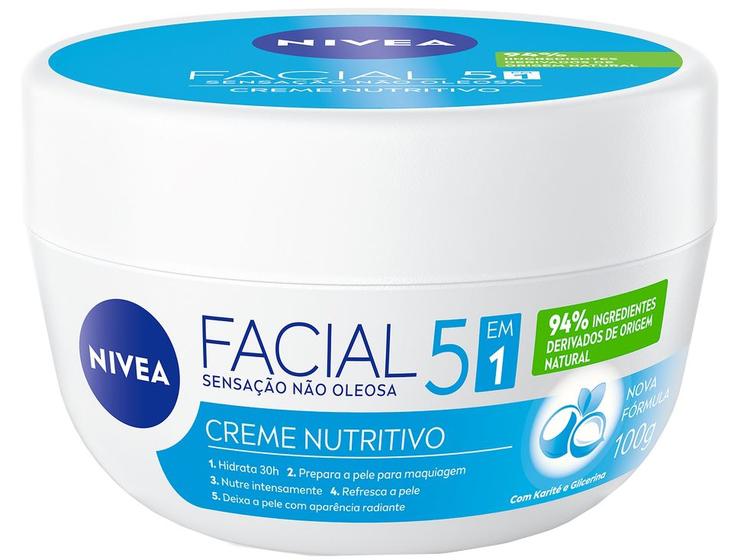 Imagem de Creme Hidratante Facial Nivea Nutritivo 100g