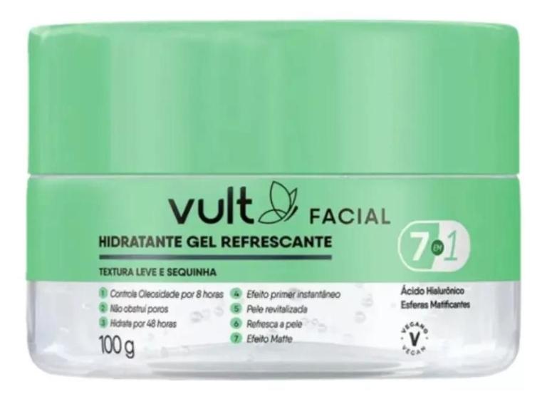 Imagem de Creme Hidratante Facial Skincare Gel Refrescante Vult 100g