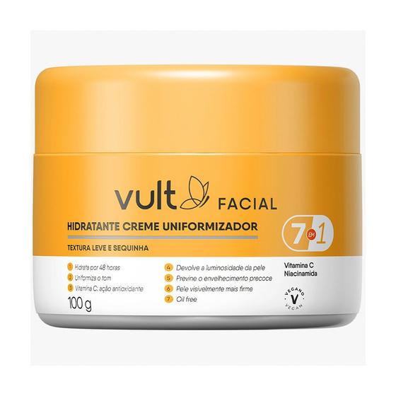 Imagem de Creme Hidratante Facial Uniformizador Vitamina C 100g Vult