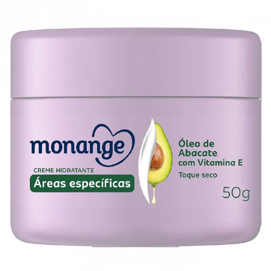 Imagem de Creme Hidratante Monange Áreas Específicas Óleo de Abacate com Vitamina E 50g
