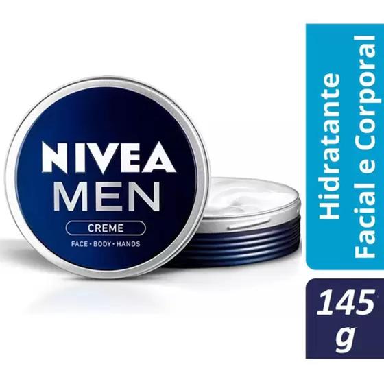 Creme Hidratante Nivea Lata Grande Men Homem Masculino 145g Menor preço em Creme Hidratante Nivea Lata Grande Men Homem Masculino 145g