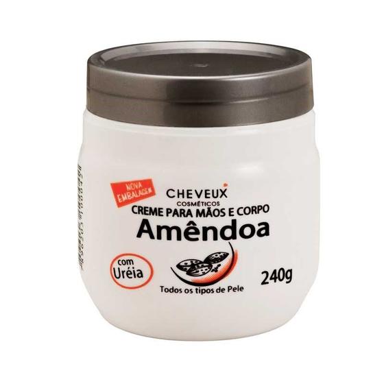 Imagem de Creme Hidratante Para Mãos e Corpo Amêndoas Cheveux 240g