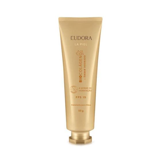 Imagem de Creme Hidratante para Mãos FPS 15 La Piel Âmbar Dourado 50g - Eudora