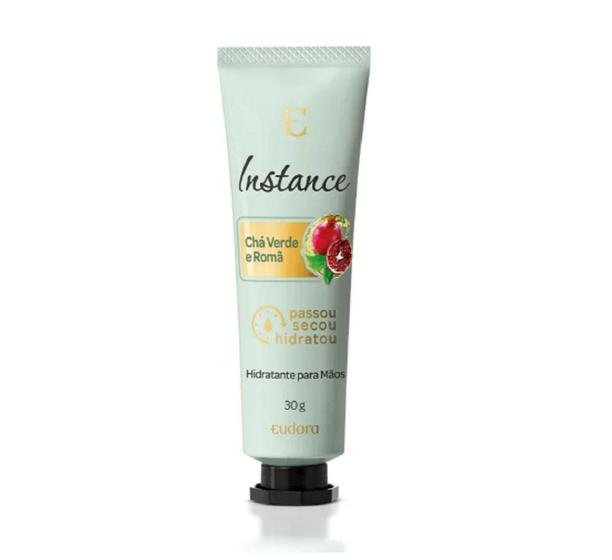 Imagem de Creme Hidratante para Mãos Instance Chá Verde e Romã 30g - EUDORA