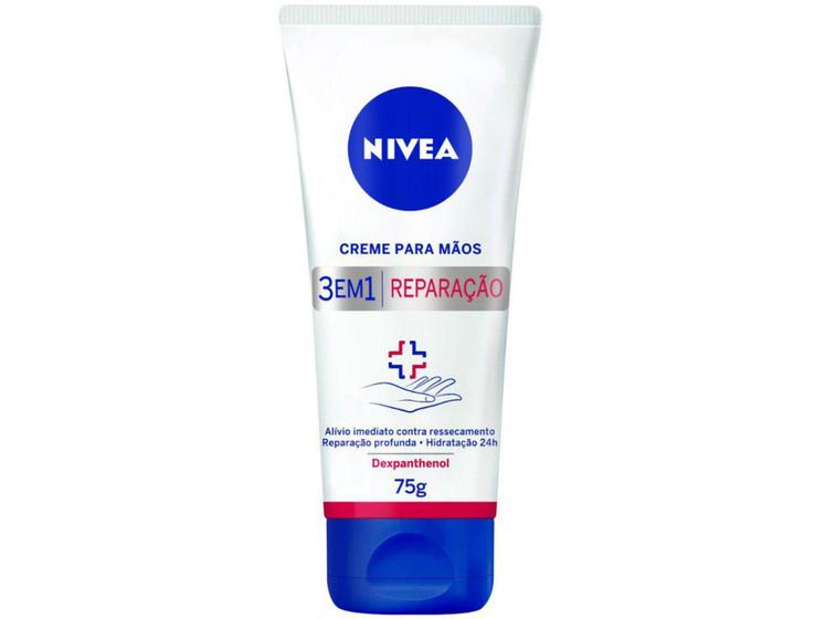 Imagem de Creme Hidratante para Mãos Nivea 3 em 1 Reparação - 75g