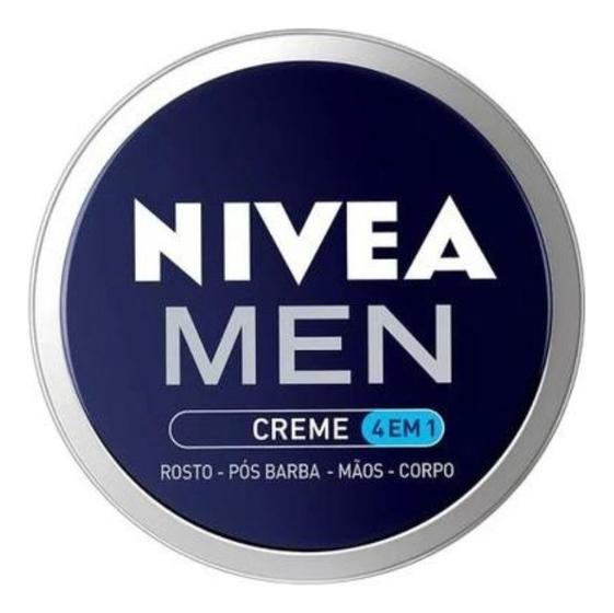 Imagem de Creme Hidratante PósBarba CorpoRosto Mãos Nivea 4em1 MenLata