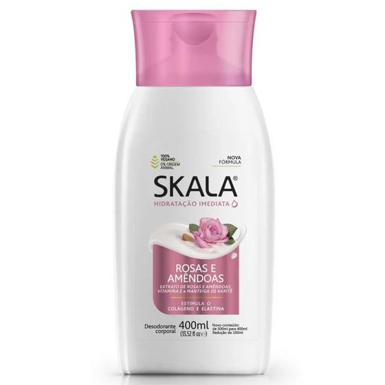 Creme Hidratante Skala 400mL Corporal Rosas E Amendoa Menor preço em Creme Hidratante Skala 400mL Corporal Rosas E Amendoa