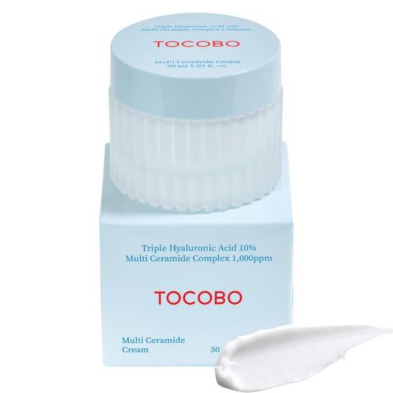 Imagem de Creme hidratante TOCOBO Multi Ceramide 50mL para pele sensível