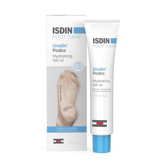 Imagem de Creme ISDIN Uradin Podos Gel Oil para Cuidados com os Pés - 75ml com 10% de Uréia