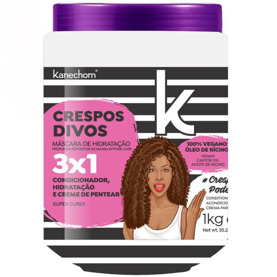 Imagem de Creme Kanechom Crespos Divos 3 em 1 1kg