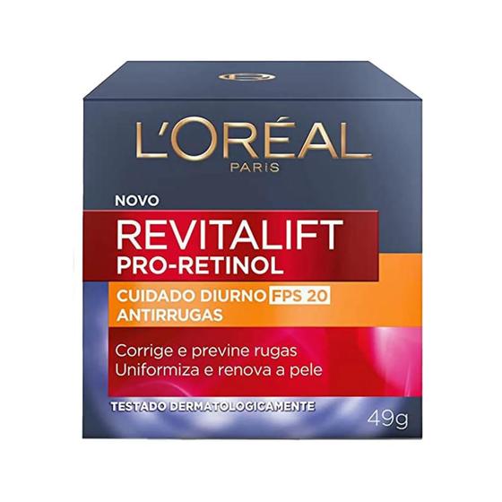 Imagem de Creme L'oreal Facial Revitalift Pro Retinol 49 gramas Duirno Antirugas Renova a Pele