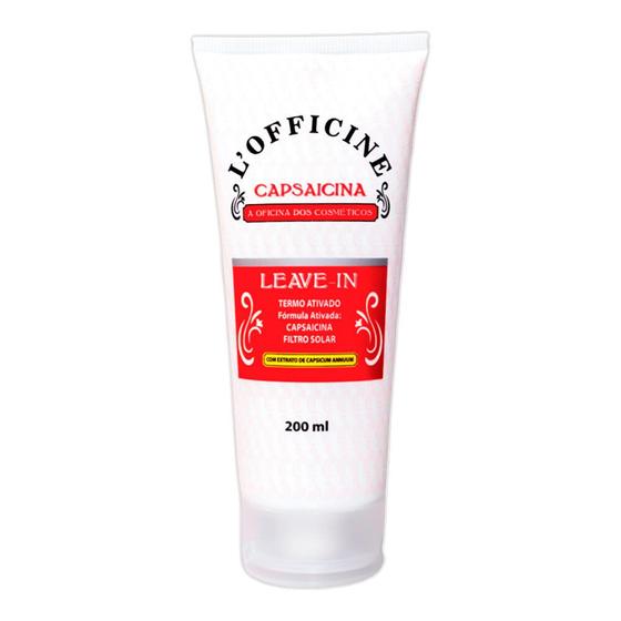 Imagem de Creme Leave In Capsaicina Proteção Solar Brilho Finalizador Antiqueda LOfficine 200ml