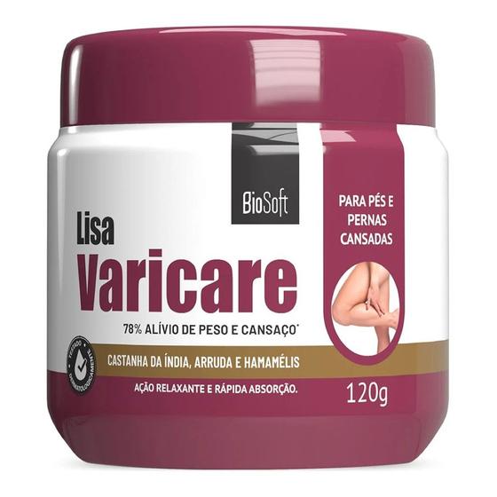 Imagem de Creme Lisa Varicare 120g - BioSoft