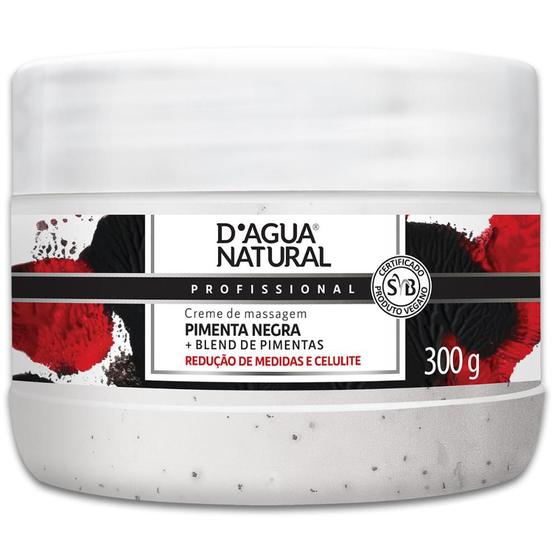 Creme Massagem Pimenta Negra Dagua Natural Termoterapia 300g Menor preço em Creme Massagem Pimenta Negra Dagua Natural Termoterapia 300g
