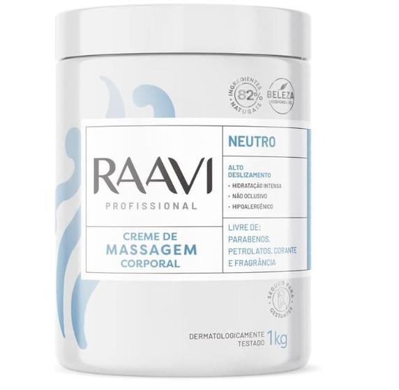 Imagem de Creme Massagem Raavi  Neutro  1kg