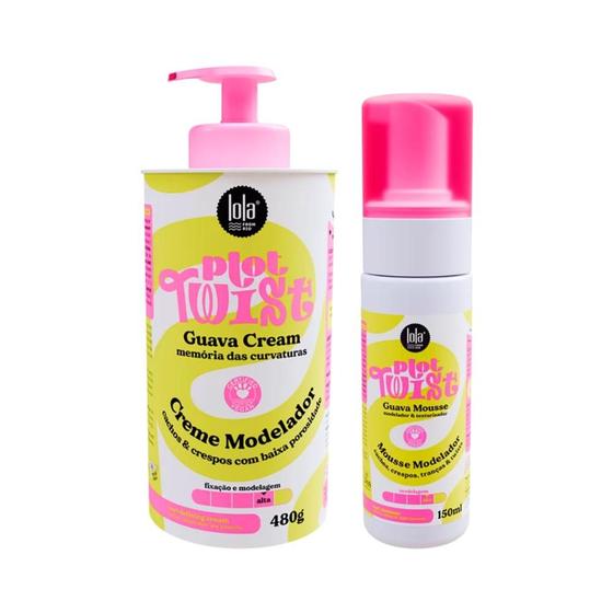 Imagem de Creme Modelador Guava Cream 480g + Mousse Modelador Guava Mousse 150ml Lola Plot Twist