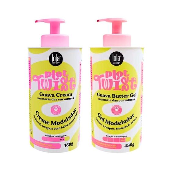 Imagem de Creme Modelador Guava Cream + Gel Modelador Guava Butter Gel Lola Plot Twist 480g