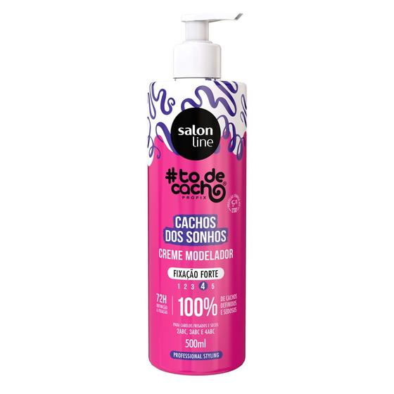 Imagem de Creme Modelador Salon Line Cachos dos Sonhos To de Cachos Fixação Forte 500ml