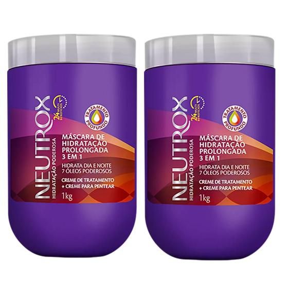 Imagem de Creme Neutrox 24 Multibenefícios 3 em 1 1kg - 2 Unidades