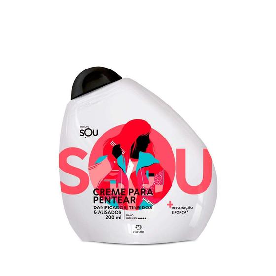 Creme p/ Pentear Natura SOU p/ Cabelos Danificados, Tingidos e Alisados 200ml Menor preço em Creme p/ Pentear Natura SOU p/ Cabelos Danificados, Tingidos e Alisados 200ml
